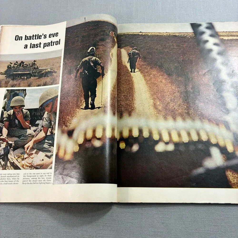 Vintage 1967 LIFE Magazine Six Day War Israel Gaza Israeli Onslaught See Descr